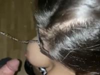 Amateur girl Sexy Alina XXX wears a mask during POV sex acts - Photo #13