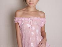 Japanese solo girl Nanako Takeuchi releases her tiny tits from sexy lingerie - Photo #2