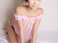 Japanese solo girl Nanako Takeuchi releases her tiny tits from sexy lingerie - Photo #9