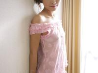 Japanese solo girl Nanako Takeuchi releases her tiny tits from sexy lingerie - Photo #13
