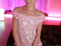 Japanese solo girl Nanako Takeuchi releases her tiny tits from sexy lingerie - Photo #14