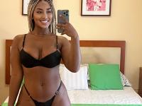 Ebony amateur models in bikini panties while sporting hairstyles - Photo #4