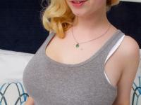Plump amateur Mim Turner uncorks her big naturals as she strips to panties - Photo #6