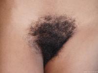 Afro-American beauty Sofia Cuty shows her big boobs & bushy twat as she strips - Photo #12