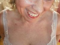 Horny granny Caro in high heels flaunting hairy armpits & mature ass - Photo #10
