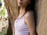 Adorable teen Aria Haze strips outdoors and plays with her delicious pussy - Photo #2
