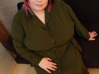 Naughty fatty Doggy Harukaze shows off her big tits on her bed & in the shower - Photo #1