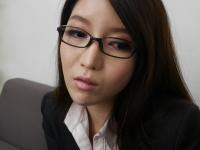 Japanese babe in glasses Nanami Aibu pees before getting fucked in a 3some - Photo #5
