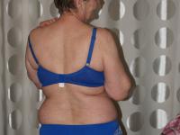 Naughty granny Belly shows off her big booty and spreads her hairy pussy - Photo #3