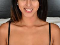 Amateur Latina Sophia Leone loses her lingerie and rubs her beaver up close - Photo #6