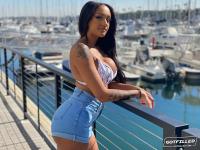 Latina MILF Zoey Sinn models a bikini at a marina prior to oral & vaginal sex - Photo #3