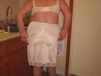Old woman Girdle Goddess strips to pantyhose in her kitchen - Photo #10