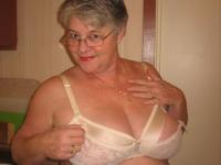 Old woman Girdle Goddess strips to pantyhose in her kitchen - Photo #12