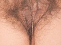 Amateur ginger babe Aislynn takes her pantyhose off & flaunts her hairy vagina - Photo #4