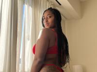 Ebony solo girl models revealing lingerie during non nude action - Photo #3