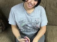 Petite babe Charli Chavez flaunts her big ass while masturbating with a dildo - Photo #3