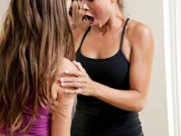 Fully clothed MILF Asian woman facesitting and pussy eating teen girl - Photo #2