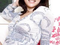 Asian first timer Angela B spreading hairy twat and masturbating - Photo #4