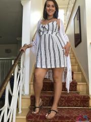 Pregnant amateur girlfriend Indica Monroe displays her bum and tits in a solo