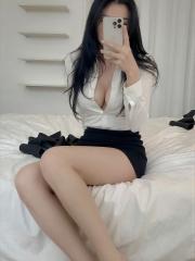 Dark haired Asian girl takes self shots of her beautiful body