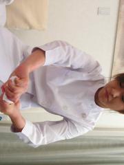 Japanese nurse Miina Minamoto rides a cock after giving a sponge bath