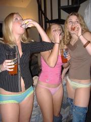 College girls get drunk as skunks before engaging in lesbian sex acts