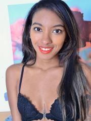 Exotic ebony cutie Raven Wylde poses nude on the desk & spreads her black cunt