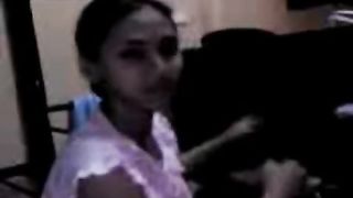 Malay Nuri Awek Strip and Blowjob