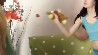 guy fuck two girls at the birthday party