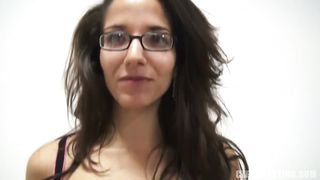Sexy Czech brunette sucks my jizz out