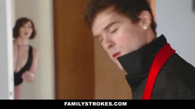FamilyStokes- Horny Milf Aunt Sucks Off Nephew