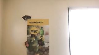 Boyfriend Fucks Sexy Green Eyed Girlfriend while Parents are Gone.