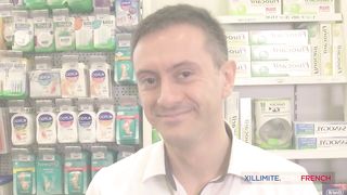 French brunette fucked in the pharmacy