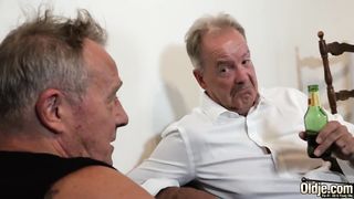 Hardcore old and young fuck for teen getting double penetration sex