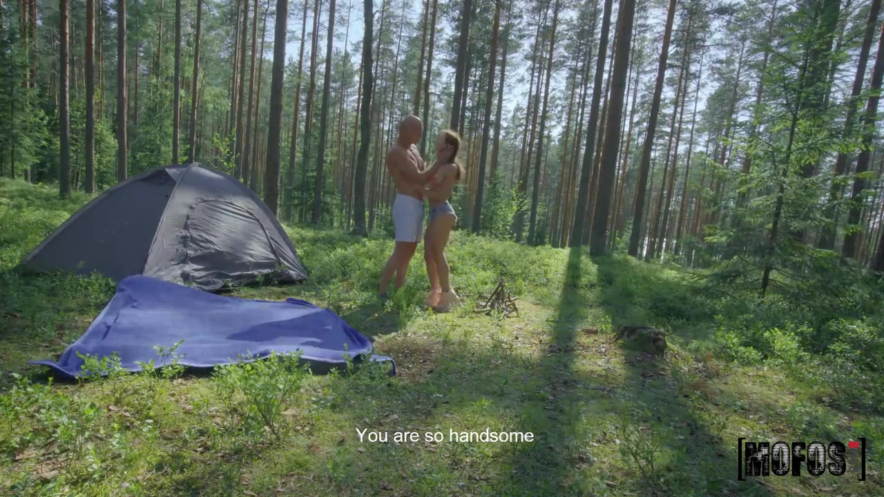 Outdoorsy Couple's DeepThroat and Cockride
