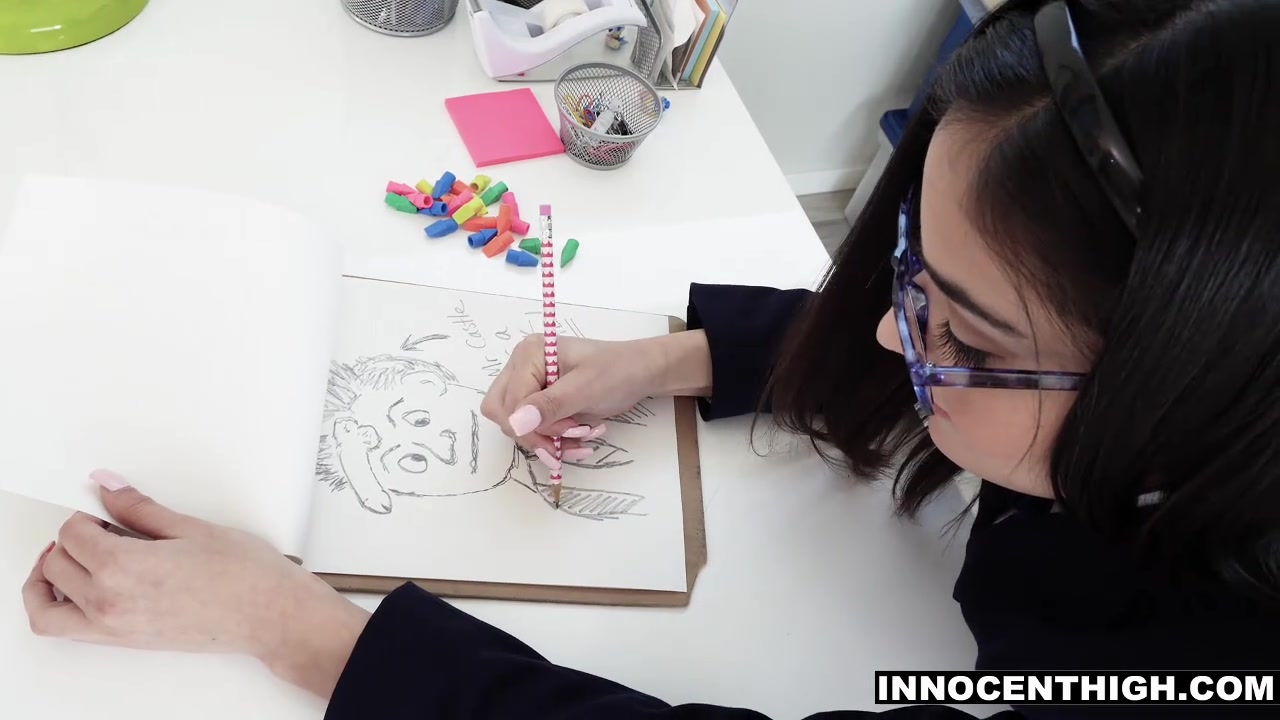 Slacker schoolgirl gets a real biology lesson by her teacher