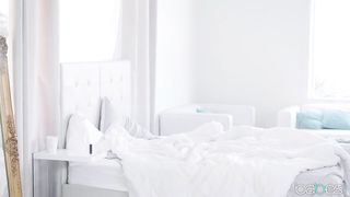 Sensual lesbian scene with two BFFs