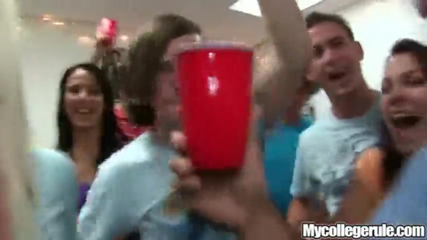 College party ends up with wet t-shirt contest