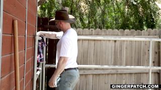 Ginger cowgirl messed up by a big thick dick