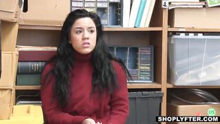 Teen Monica gets caught using a clever shoplifting trick