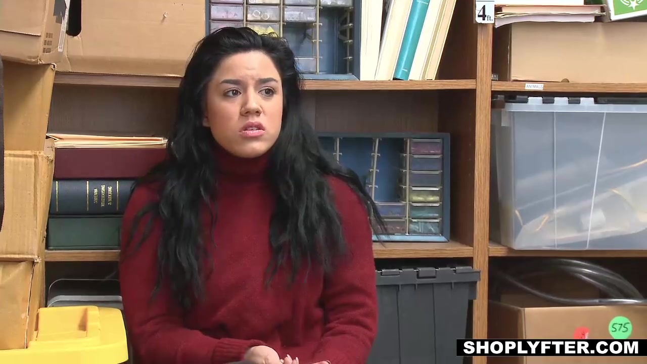 Teen Monica gets caught using a clever shoplifting trick