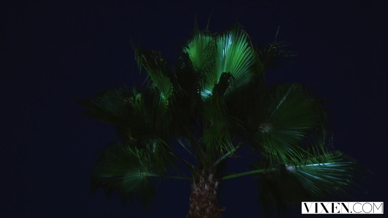 VIXEN Janice Griffith and Ivy Wolfe Sneak Into Backyard For Nighttime Pool