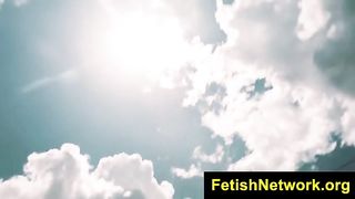 Two adorable teen sluts went to the forest, looking for a guy who would fuck them both