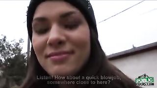 Good looking, Suzy Bell is having hot sex with a total stranger, for some money