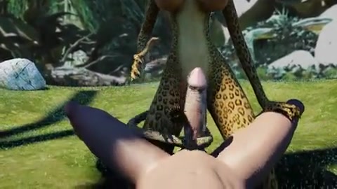 Animated chick with big tits and insatiable pussy is riding dick like a real slut