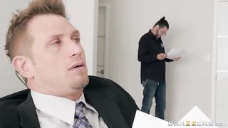 Hot housewife with huge boobs loves to get her boss’s hard meat stick, every day