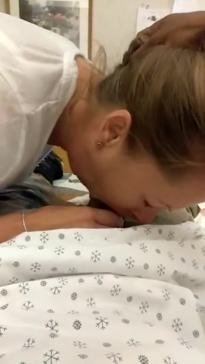 Nurse gets Caught Sucking Dick in Rehabilitation Hospital Bed on Day off