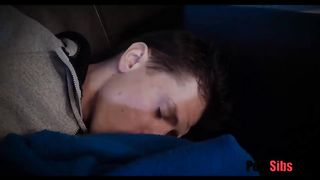 Stepsister Takes Advantage of Brothers Sleep Boner