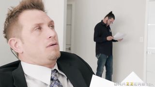 Hot housewife fucks the insurance salesman