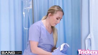 AJ Applagate is a smashing blonde PAWG who is working as a nurse and fucking her patients